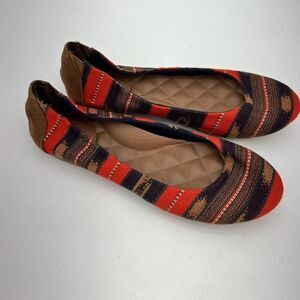 Reef Bella Costas Tropic Ballet Flats Slip On Shoes Size 7 Aztec Boho